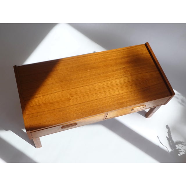 Mid-Century Teak Danish Low Board, 1960s For Sale - Image 12 of 13