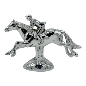 Vintage a Final Furlong Car Mascot Equestrian Horse Jockey