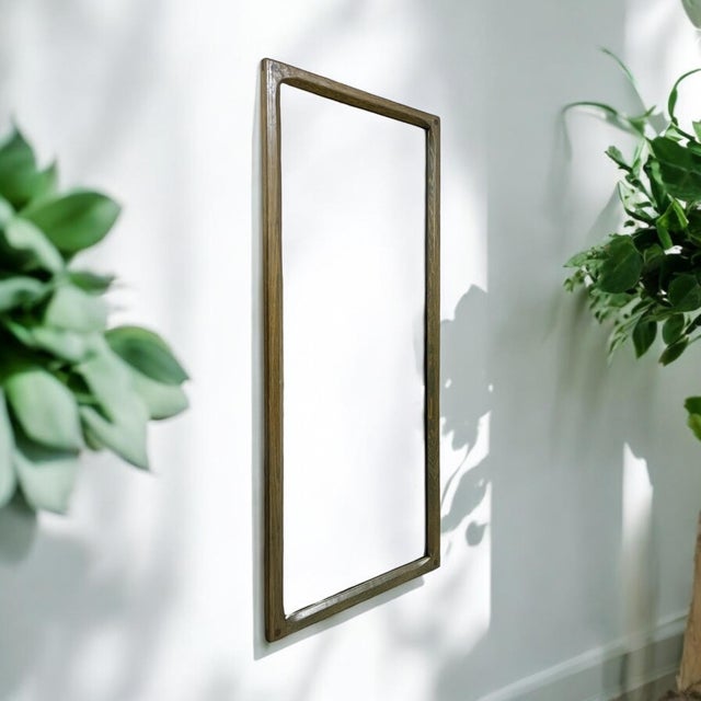 Wood Oak Chest of Drawers with Wall Mirror by Aksel Kjersgaard for Odder Møbelfabrik, Denmark, 1960s, Set of 2 For Sale - Image 7 of 12