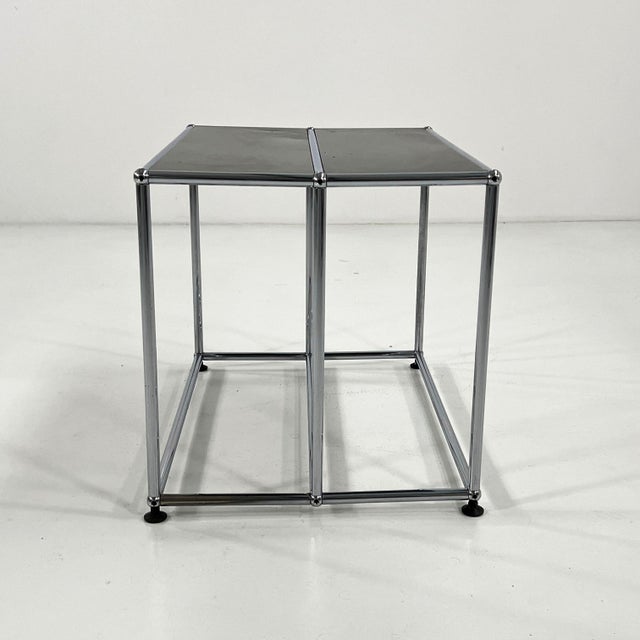 1980s Black Low Console Table by F. Haller & P. Schärer for USM Haller, 1980s For Sale - Image 5 of 10