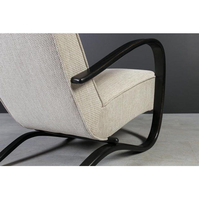 Art Deco Model H269 Lounge Chair by Jindřich Halabala, Czechoslovakia, 1930s For Sale - Image 9 of 13