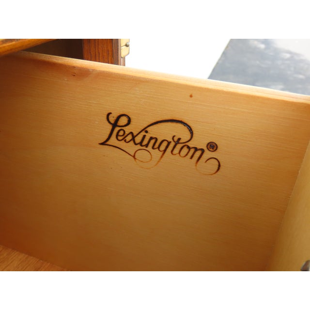 Lexington Furniture Hollywood Regency Campaign Tall Chest of Drawers 6637 For Sale - Image 11 of 18