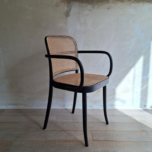 Wood No. 811 Prague Chairs by Josef Hoffmann for Ligna, 1970s, Set of 4 For Sale - Image 7 of 12