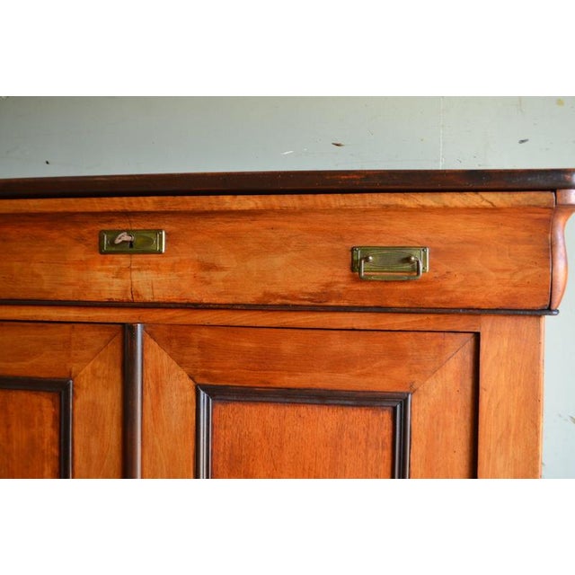 Antique Cherry Wood Maids Wardrobe. For Sale - Image 5 of 10