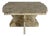 Unique Vintage Postmodern Granite Stone Coffee Table With Scalloped Edge For Sale