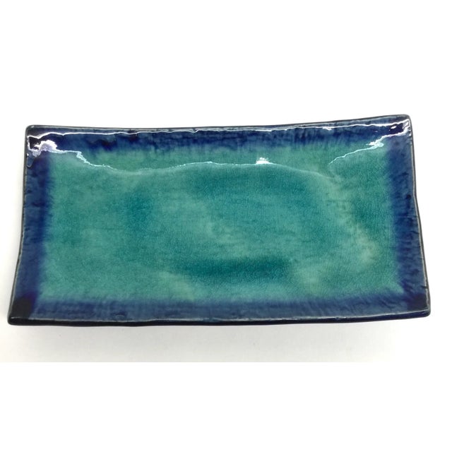 Beautiful glazed cobalt blue and rich turquoise make this piece perfect for presentation and style. Serve condiments or...