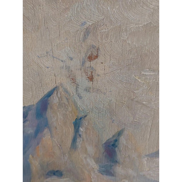 Framed Signed Charles Reiffel "Alpine Serenade" Oil on Wood For Sale - Image 9 of 11