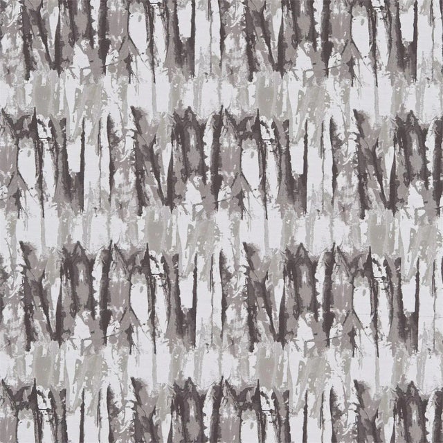 Harlequin Takara Fabric in Steel/Chalk For Sale