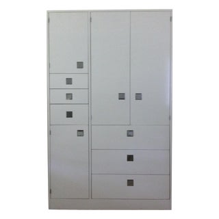 White Lacquer Armoire by Directional For Sale