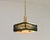 1960s Mid Century Malmö Metallvarufabrik Pendant Light Brass and Green Glass For Sale - Image 5 of 12