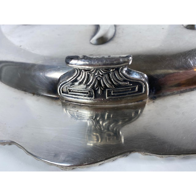 Metal French Art Deco Style Serving Tray For Sale - Image 7 of 10