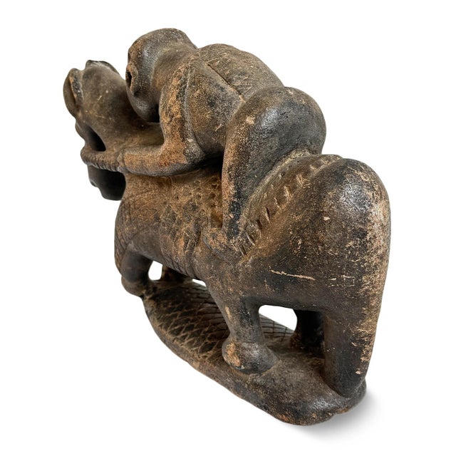 Rare Antique Sandstone Dogon Horse Rider Sculpture Mali For Sale In Los Angeles - Image 6 of 12