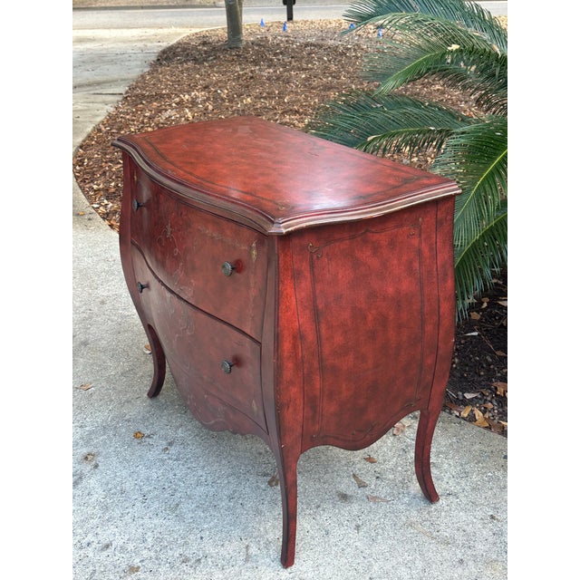 Paint Decorated Bombe Chest For Sale In Savannah - Image 6 of 12