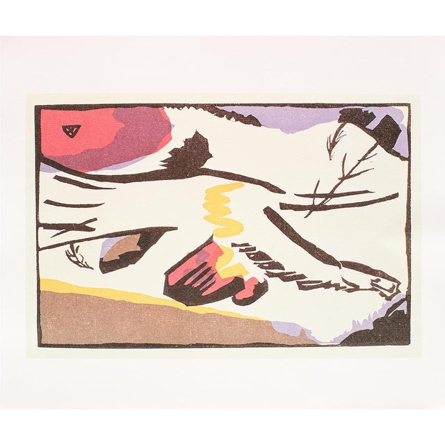 Raspberry Red C.1980s After Wassily Kandinsky "Lyrical", German Edition Full-Color Print For Sale - Image 8 of 9