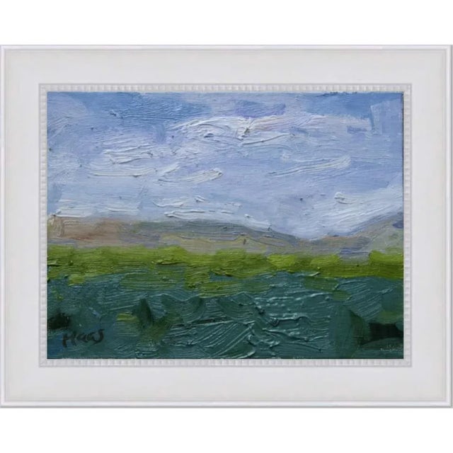 "Nevada Desert Cloudy Day" Contemporary Impressionist Style Landscape Oil Painting For Sale - Image 11 of 12
