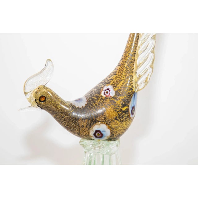 Barovier & Toso Italian Murano Art Glass Pheasant Bird Sculpture 1960s For Sale - Image 4 of 12