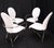 Mid 20th Century Set of 4 Mid-Century Modern Dining Chairs DIA White Upholstery MINT! For Sale - Image 5 of 17