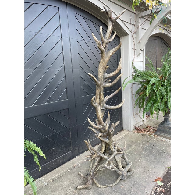 Tall and Fabulous Faux Antler Coat/Hall Rack | Chairish