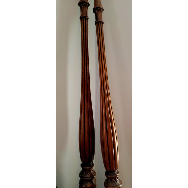 1980s Cherry Queen/Full Four-Poster Rice Bed For Sale - Image 12 of 18