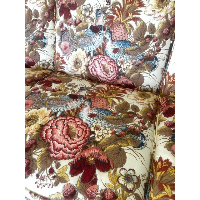 English Vintage English Country Style Botanical Chintz Sofa For Sale - Image 3 of 7