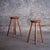 Pair of beech bar stools. Made in the 1960s in the Perriand style. In good overall condition, with normal signs of use and...