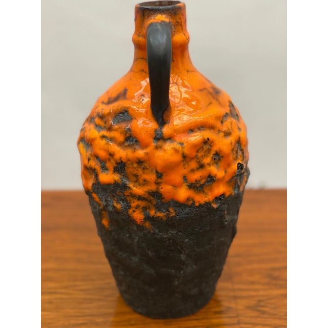 German Ceramic Vase in Fat Lava by Carstens Tönnieshof, 1960s For Sale - Image 9 of 10