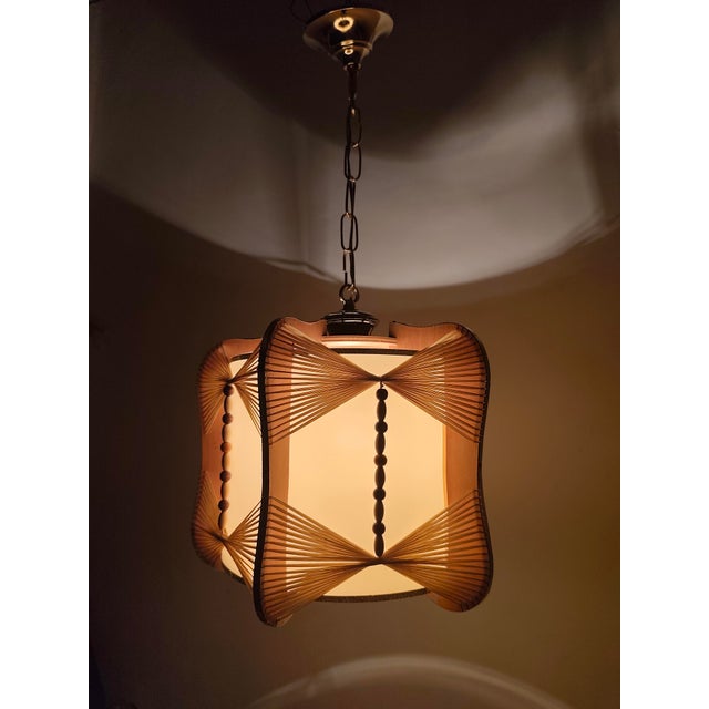 Vintage Spanish Nordic Style Hanging Lamp, 1970s For Sale - Image 12 of 14