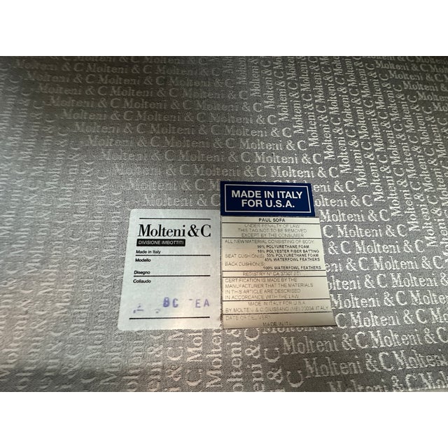 Molteni Paul Sofa 102" Vincent Van Duysen - Like New Condition For Sale - Image 12 of 13