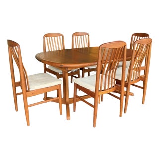 Danish Teak Benny Linden Dining Set For Sale