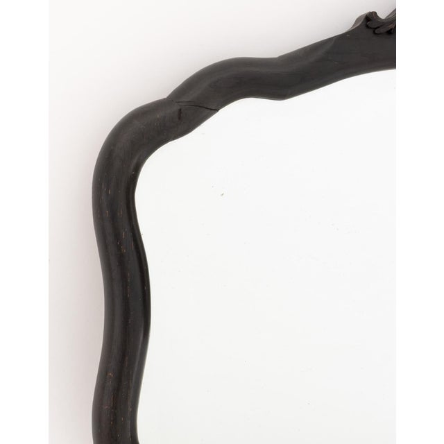 American Gilded Age Ebonized Wood Beveled Mirror For Sale - Image 4 of 7