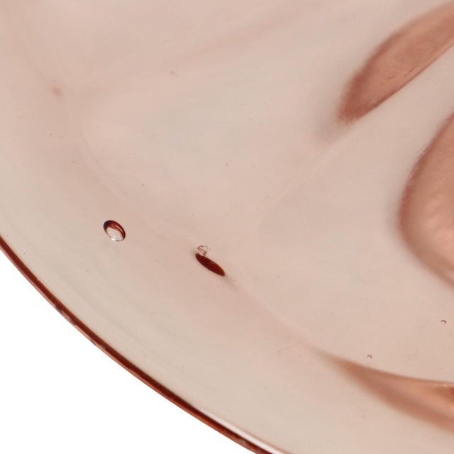 Art Deco Pink Cake Platter, 1930s For Sale - Image 9 of 14