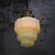 French Art Deco Green Clichy Glass Pendant Lamp For Sale - Image 3 of 6