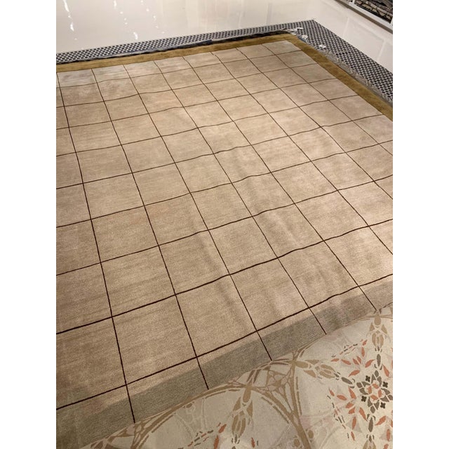 Modern Modern Tibetan Geometric Silk Rug by Doris Leslie Blau For Sale - Image 3 of 14