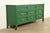 French White Furniture French Regency Louis XVI Green Lacquered Dresser or Credenza, Newly Refinished For Sale - Image 3 of 17