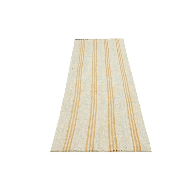 Handwoven vintage modern kilim rug from Adana region of Turkey. Approximatelly 50-60 years old. In very good condition.