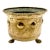 Vintage Italian Hammered Brass Footed Cachepot Jardiniere Planter For Sale