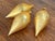 Three Gold Hand-Painted Ornaments For Sale - Image 6 of 6