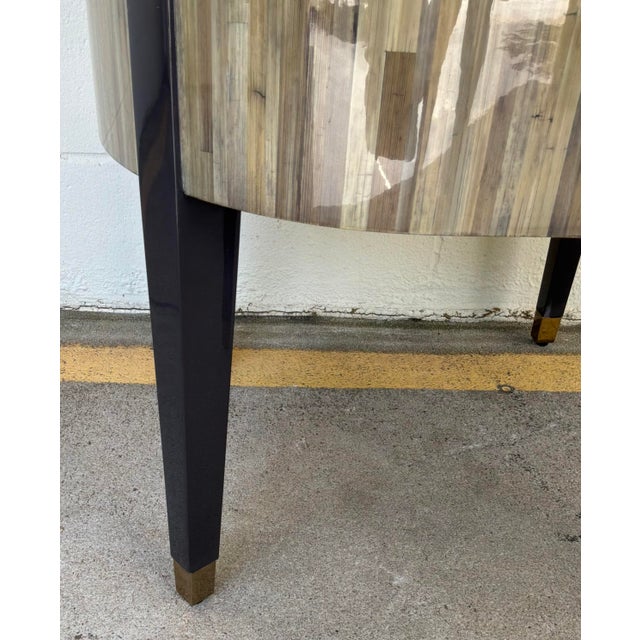 Jonathan Charles Terra Barrel Back Dining Chairs Pair For Sale In Atlanta - Image 6 of 8