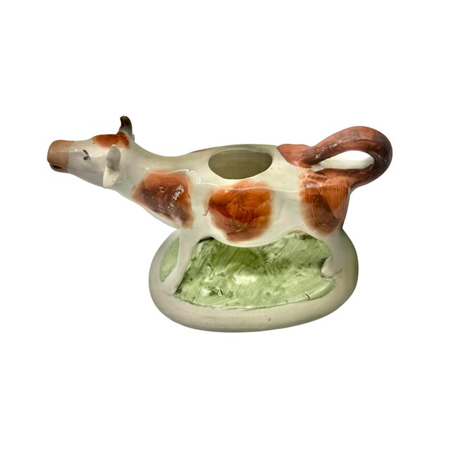 Mid 19th Century Staffordshire Cow Creamer For Sale In Charleston - Image 6 of 9