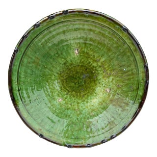 1970s Moroccan Tamegroute Large Plate For Sale