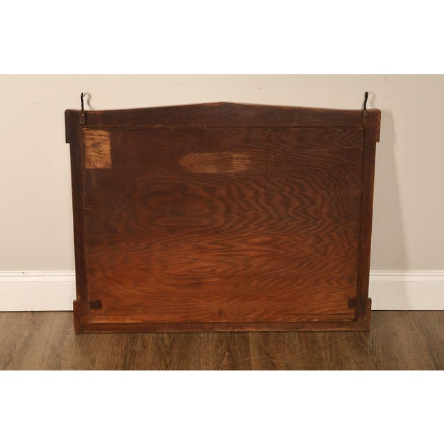 Gustav Stickley Antique Mission Oak Wall Mirror With Coat Hooks #66 For Sale - Image 16 of 18