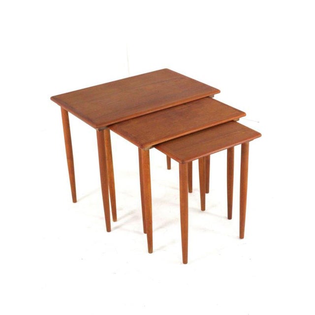 Danish Nesting Tables, Set of 3 For Sale - Image 6 of 14