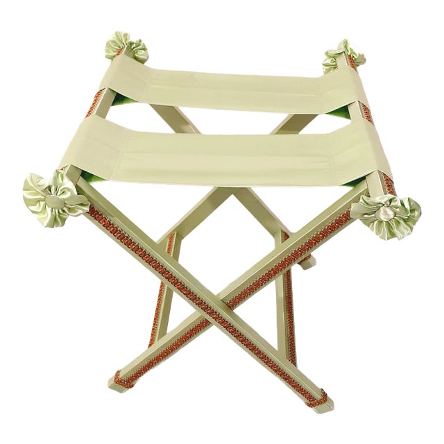 Green Cavvalletto Decorative Luggage Rack For Sale