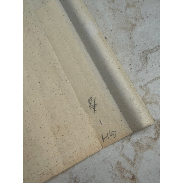 Chinese Vintage Chinese Landscape Hanging Scroll With Calligraphy & Red Seals For Sale - Image 3 of 8
