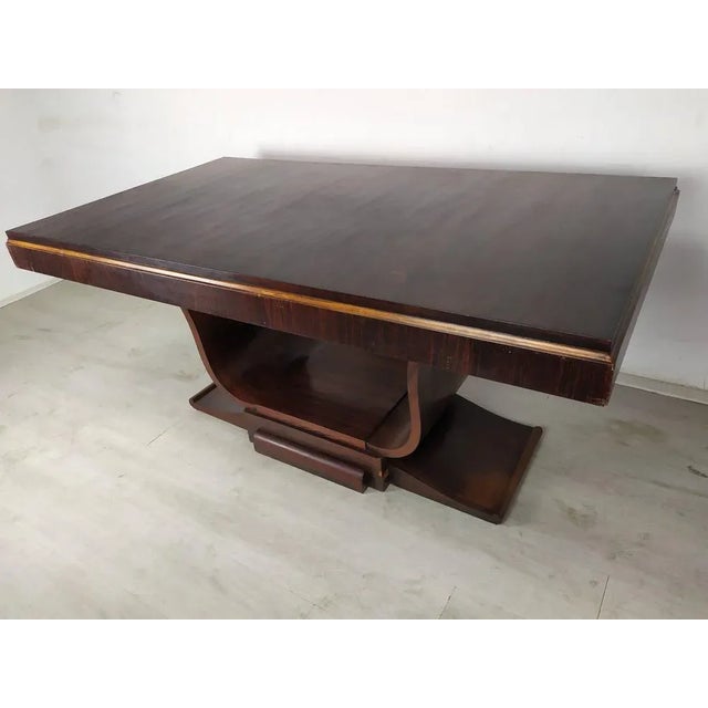 Wood Art Deco Walnut Cradle Table For Sale - Image 7 of 18