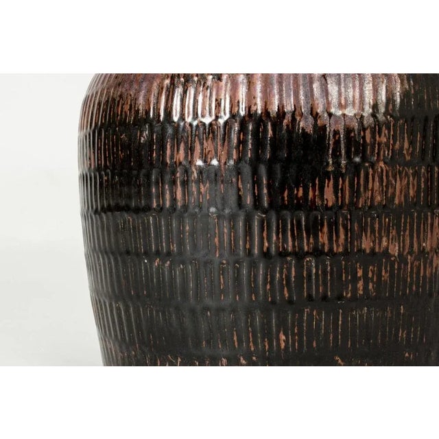 1960s Stoneware Floor Vase by Stig Lindberg for Gustavsberg, 1960s For Sale - Image 5 of 9