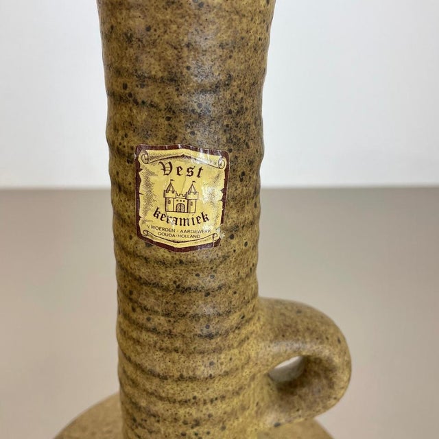 Ceramic Studio Pottery Vases from Vest Keramiek, Netherlands, 1970s, Set of 2 For Sale - Image 11 of 18