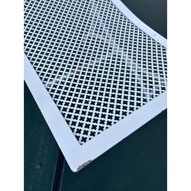 Vintage Mid Twentieth Century Italian Wrought Iron Patio Bench For Sale - Image 9 of 9