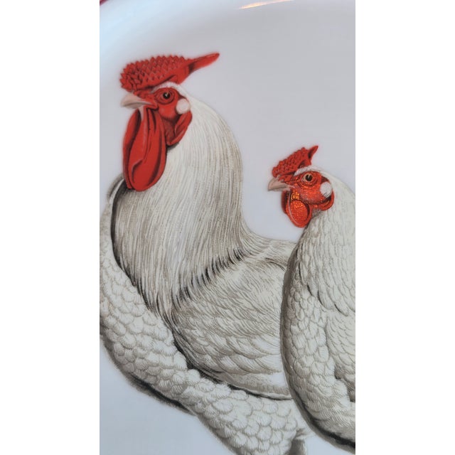 Ceramic 1990s Cottagecore Rooster Plate For Sale - Image 7 of 11