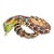 Vintage Snake Ring 18 Karat Gold Enamel Flexible Estate Fine Jewelry Scales size 10 For Sale